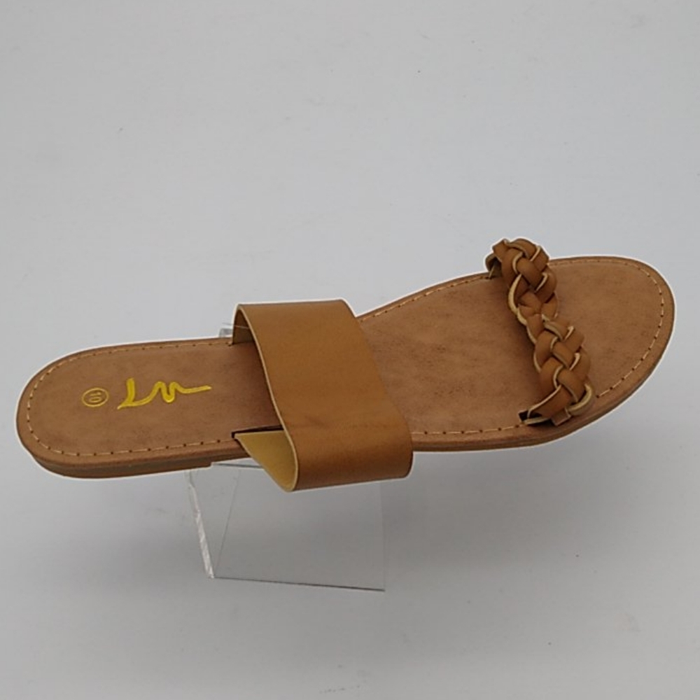 Tan Braided Open Flat Sandal Right Only!!!